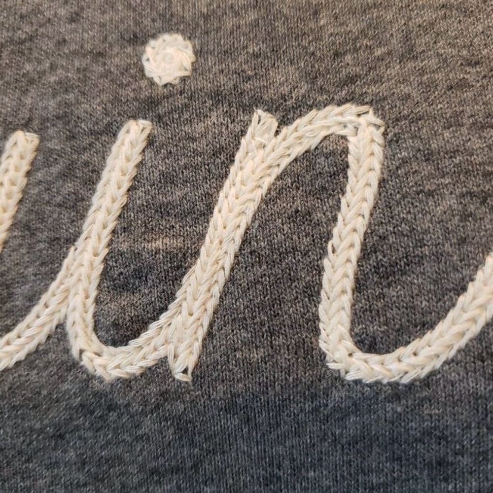 Chick-Fil-A Embroidered Original Long Sleeve Gray Unisex Sweatshirt Size Medium - Picture 2 of 5